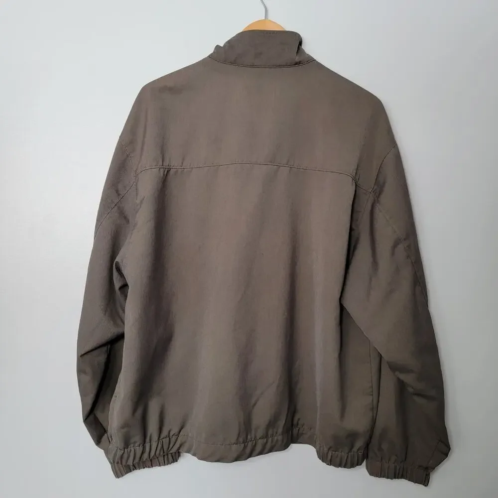 Cutter & Buck Golf Jacket Green Men L Preppy Outerwear Grayhawk Golf Club Casual